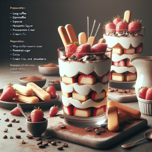 Truskawkowe Tiramisu w Pucharkach
