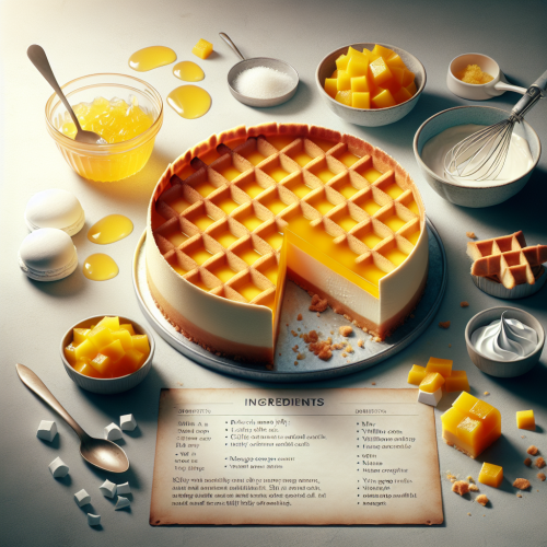 Aksamitny sernik z mango na andrutach