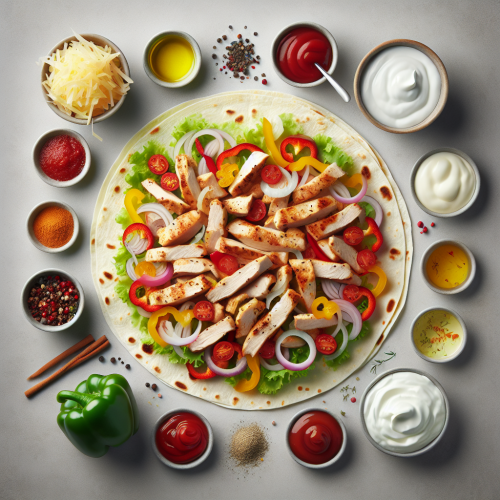 Tortilla z kurczakiem w stylu gyros