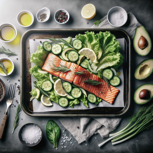 Sałatka z łososiem