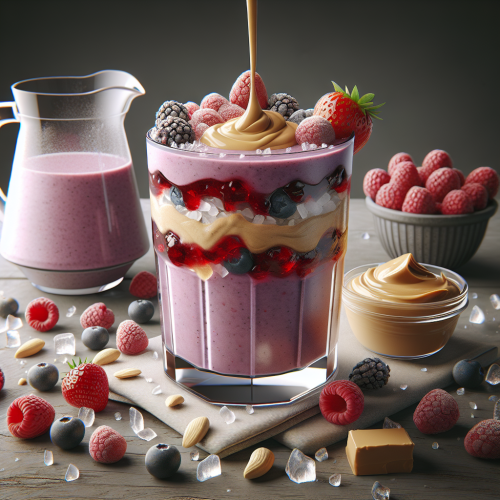 Smoothie z masłem orzechowym i dżemem