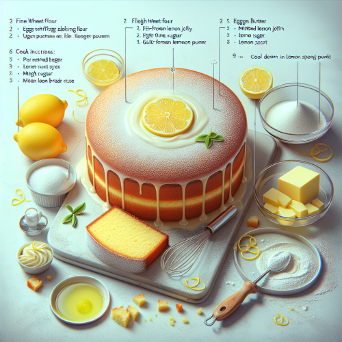 Puszysta babka cytrynowa z lukrem