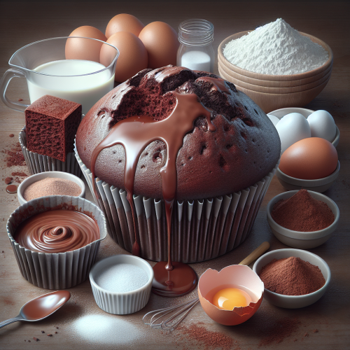 Puszyste muffinki kakaowe