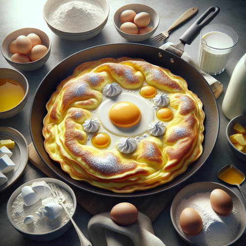 Puszysty omlet cesarski z dodatkami