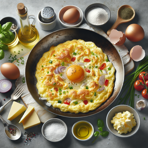 Puszysty omlet warzywny