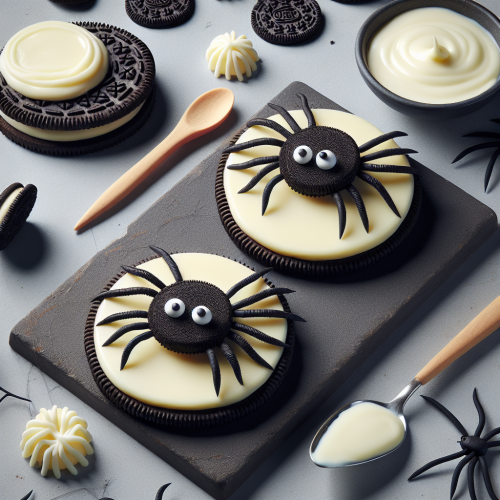 Pajączki z ciastek Oreo na Halloween