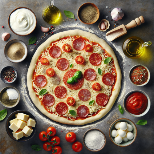 Pizza bez drożdży na jogurcie