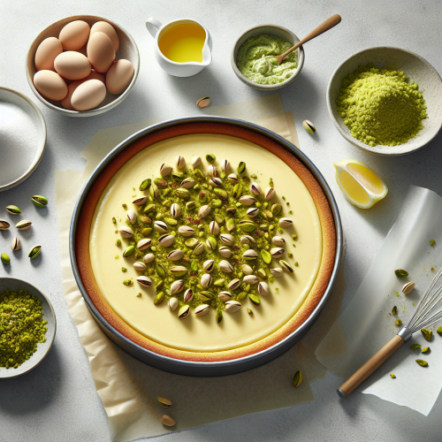 Pistacjowy sernik proteinowy