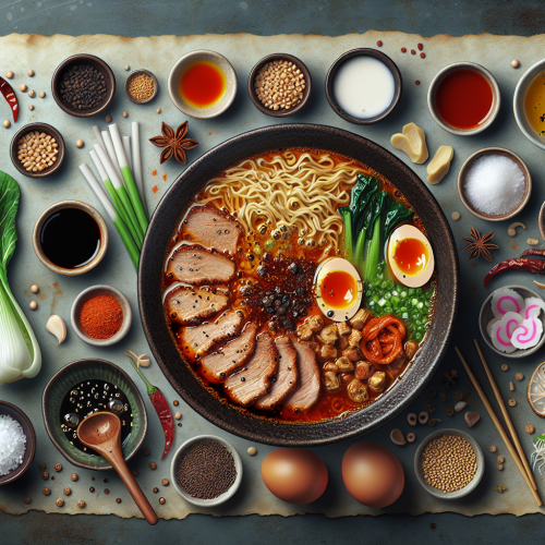 Pikantny Ramen Tantanmen z mielonym mięsem