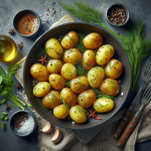 Młode ziemniaczki grillowane w ziołach