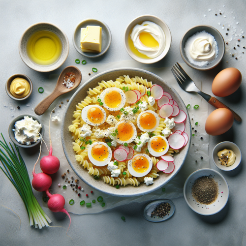 Pasta jajeczna z twarogiem i rzodkiewką