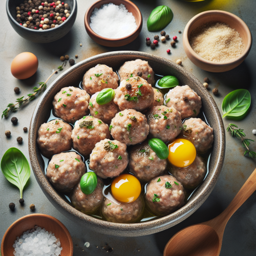 Pulpeciki gotowane na parze z aromatem ziół