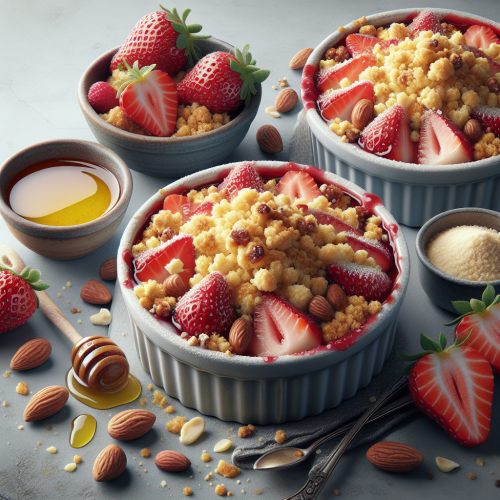 Crumble truskawkowe z kruszonką