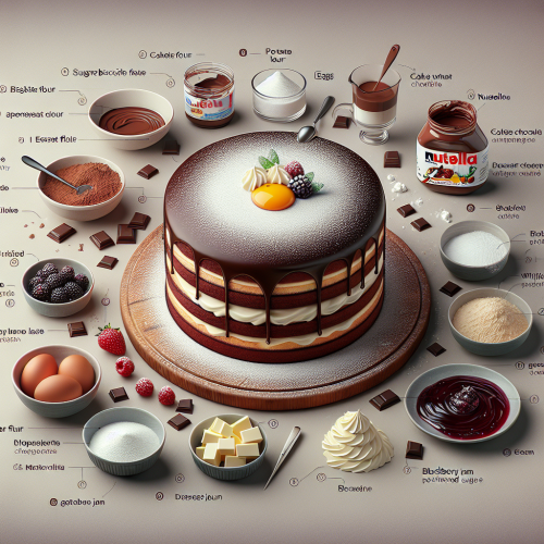 Tort czekoladowy z nutellą i mascarpone