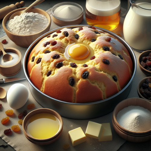 Puszysta babka drożdżowa waniliowa