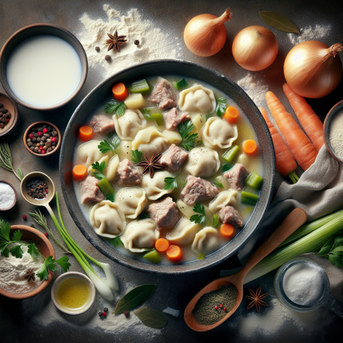 Pierogi z cielęciną i warzywami