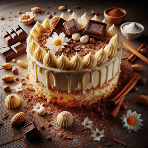 Tort Raffaello z kremem kokosowym
