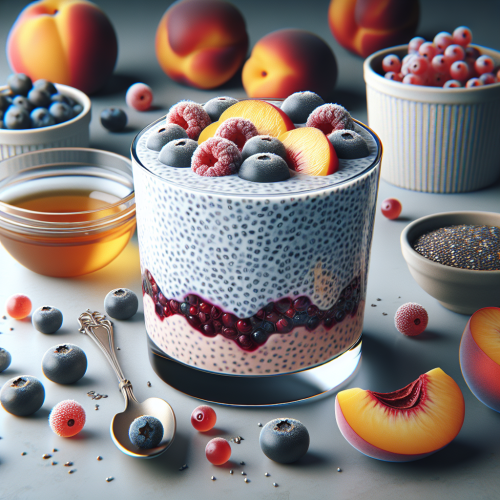 Pudding z chia i musem owocowym