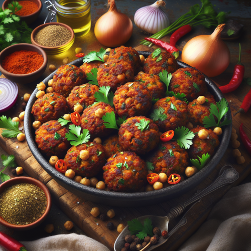 Pikantne kotleciki falafel z ciecierzycy