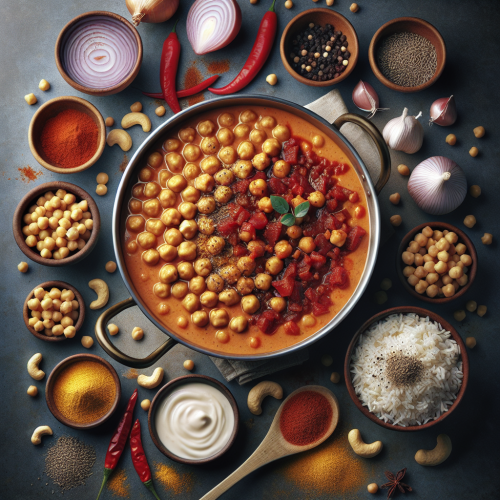Aromatyczne curry z ciecierzycy z czerwonym ryżem