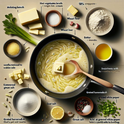 Gorący sos chrzanowy na bulionie